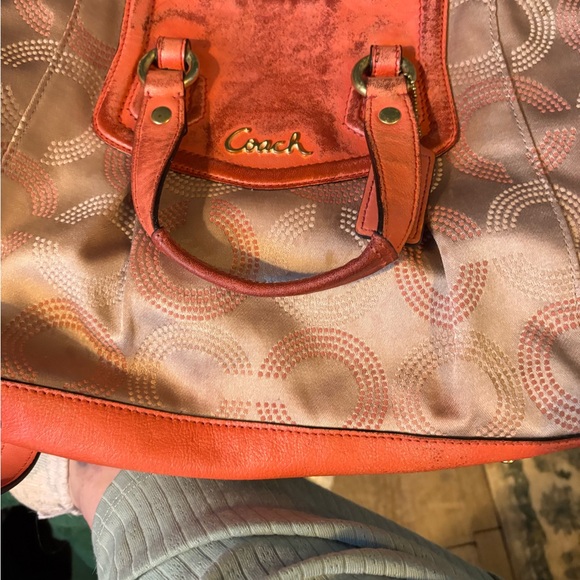 Coach Ashley Dotted C Signature Sateen Shoulder Bag Purse - Picture 2 of 10